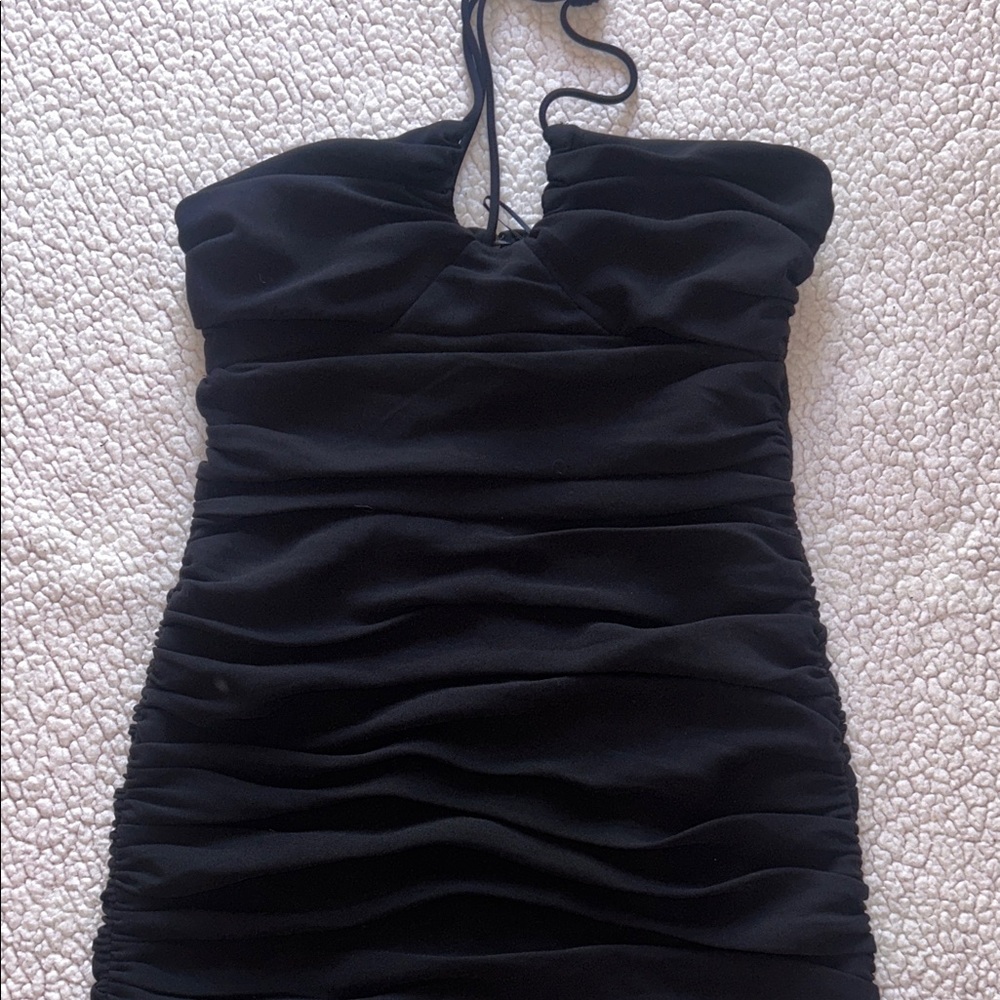 Zara Chic Black Strapless Mini Dress - Picture 8 of 15